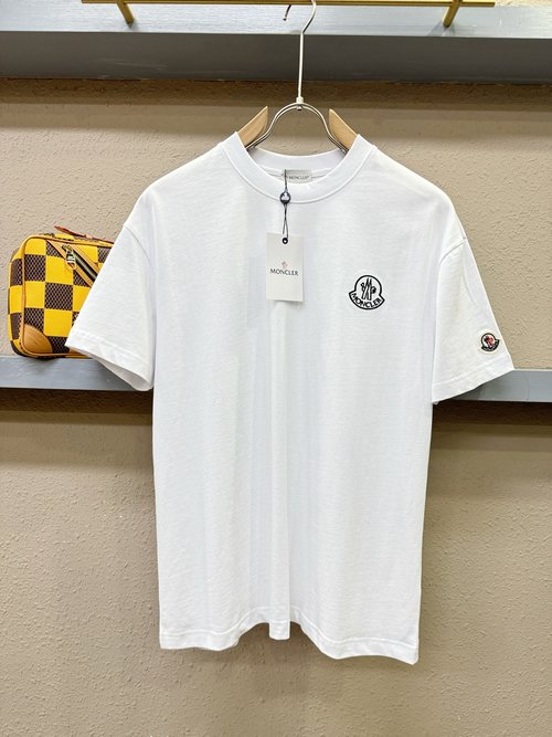 Moncler Luxury Custom Fabric Short Sleeve Shirt with Modern Design