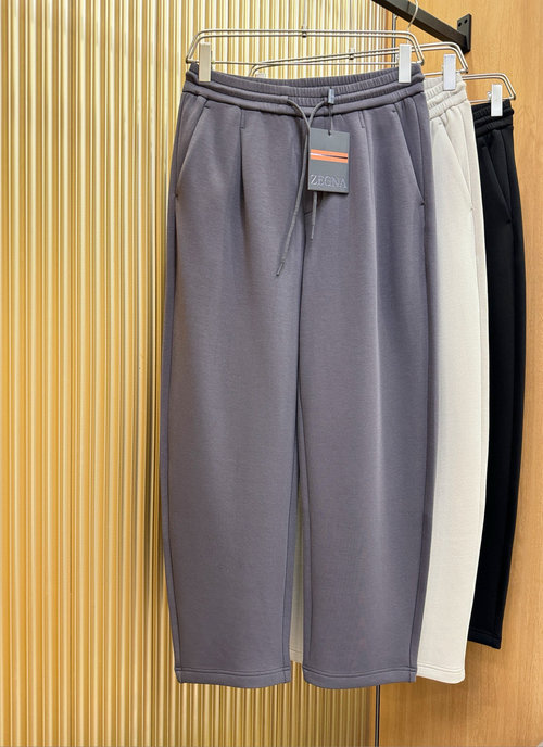Zegna New Casual Pants with Imported Fabric
