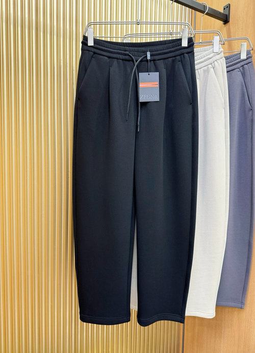 Zegna New Casual Pants with Imported Fabric