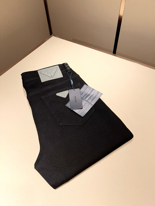 Prada Denim Pants with Practical and Aesthetic Design
