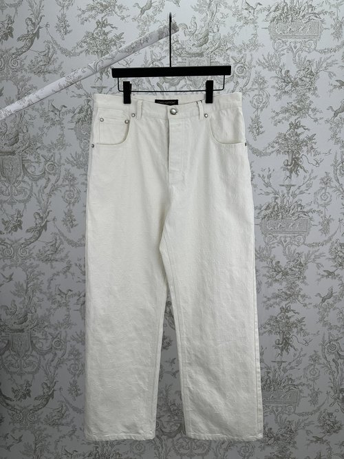 Louis Vuitton Embossed Denim Trousers