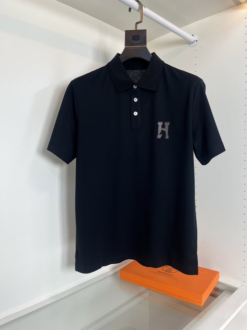 Hermes Classic All-Match Cotton Polo Shirt
