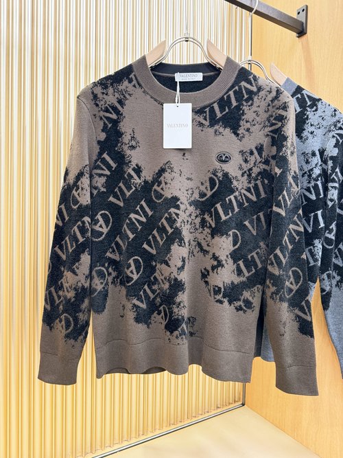 Valentino Imported Soft and Simple Wool Knit Sweater