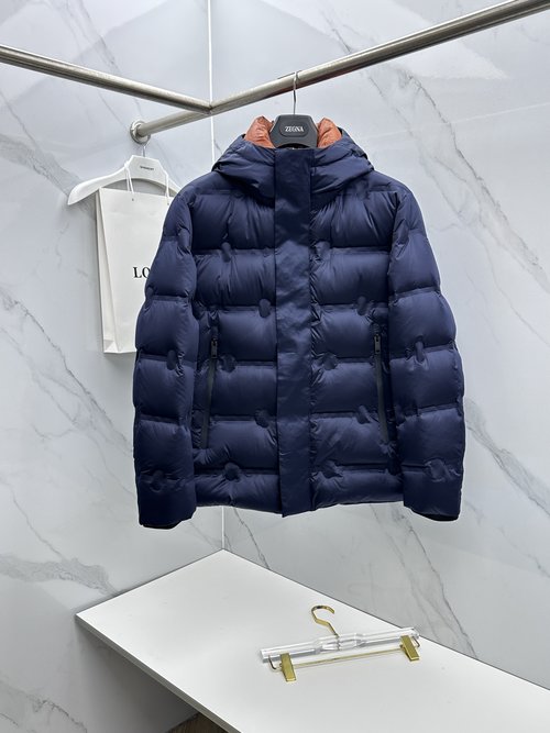 Zegna Fashionable Down Jacket Filled with 90% White Duck Down