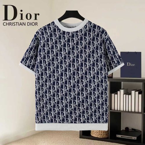 Dior Jacquard Round-neck Casual Sweater T-shirt