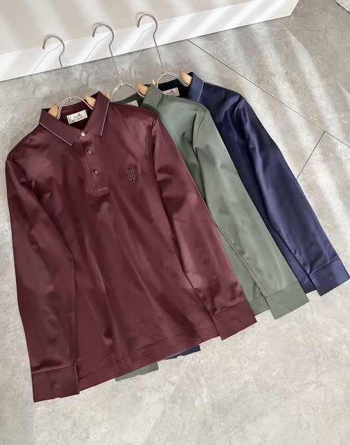 Hermes Upgraded Basic Polo Shirt with Logo Design