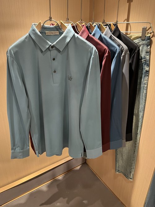 Bottega Veneta Solid Color High-Quality Polo Shirt with Logo