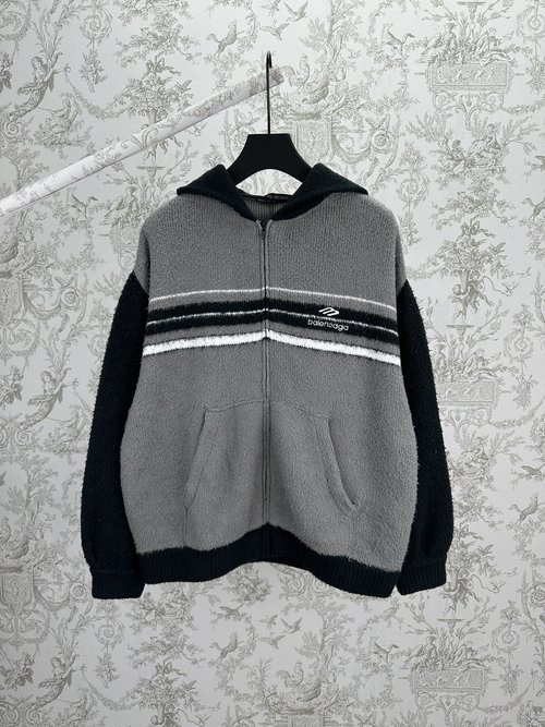 Fendi Zippered Hoodie in Fluffy Cotton Blend