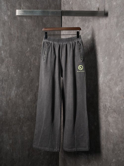 Dior Distressed Logo Pants with 3D Pleats