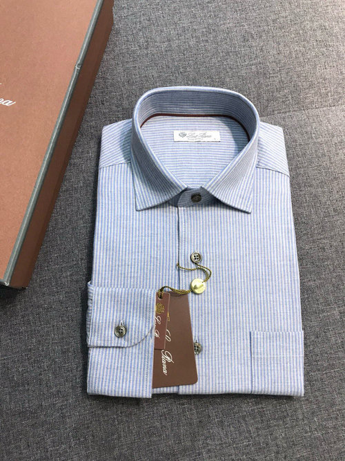 Prada Exclusive Wool Blend Striped Shirt with Fine Craftsmanship