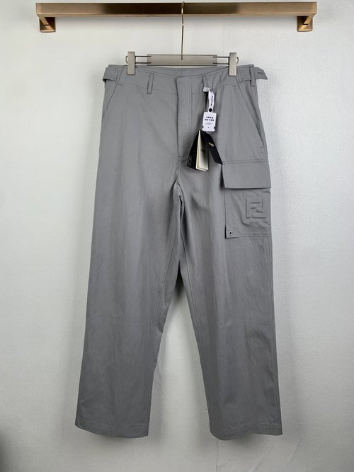 Dior Work Pants with Double FF Pockets and Zipper
