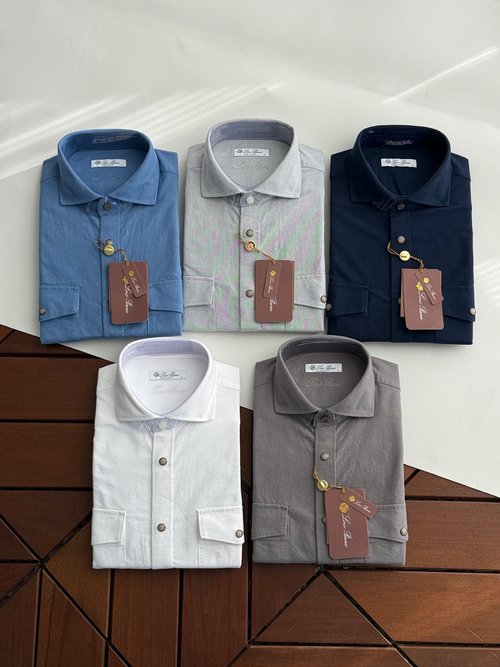 Loro Piana Elegant Minimalist Long-Sleeved Shirt with Premium Fabric