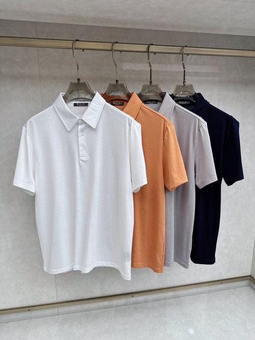 Loro Piana Classic Silk-Cotton Short-Sleeve Polo Shirt