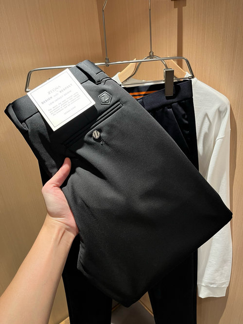Zegna Premium Quality Dress Pants Blending Business and Casual Styles