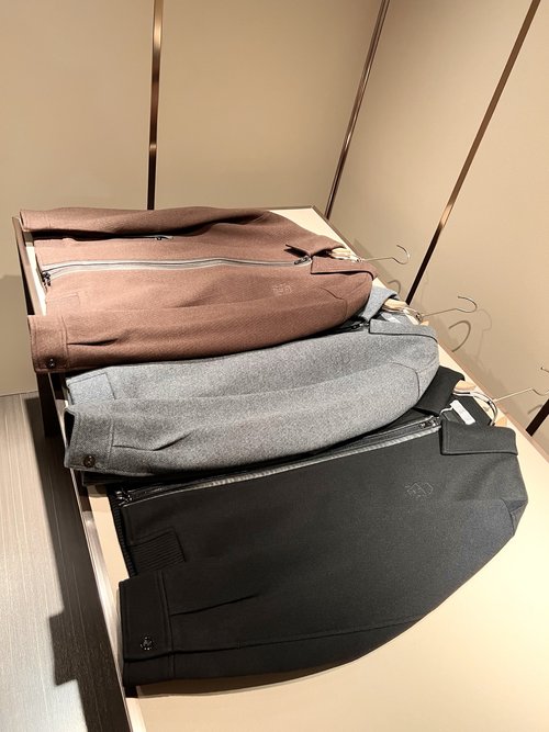 Loewe Fashionable Logo Embroidered Wool Jacket