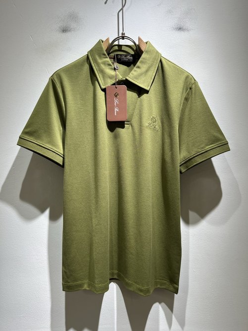Loro Piana Comfortable Breathable Short Sleeve Polo Shirt