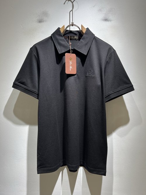 Loro Piana Comfortable Breathable Short Sleeve Polo Shirt