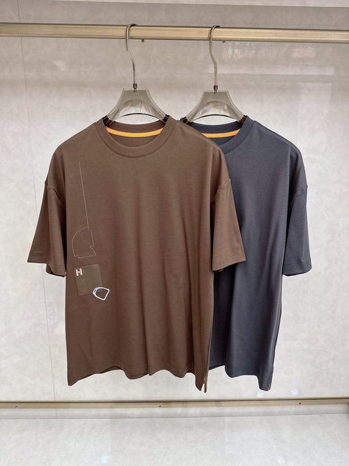 Hermes Mechanical Warhorse Print T-Shirt with Premium Fabric