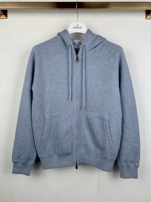 Dior Jacquard Logo Wool Hooded Jacket