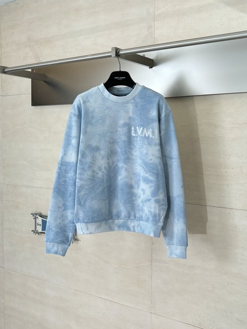 Louis Vuitton Tie-Dye LVM Print Crew Neck Sweatshirt