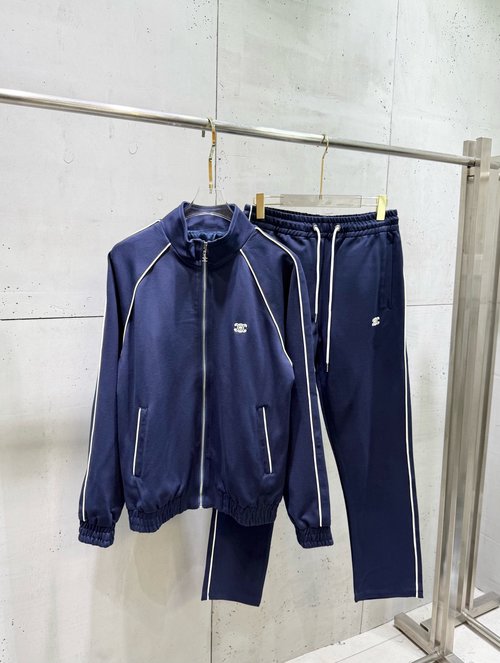 Celine Casual Sports Set with Striped Logo Embroidery