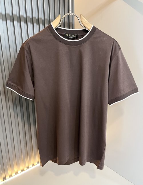 Loro Piana Customized Comfortable Cotton Short Sleeve Undershirt