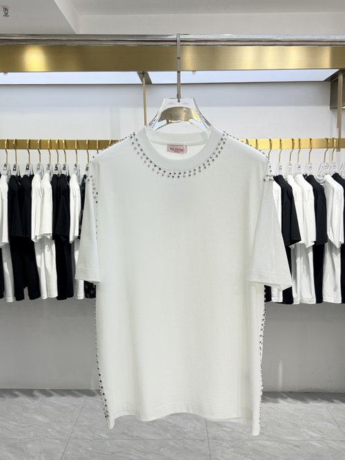 Valentino Peruvian Cotton T-shirt with 3D Logo