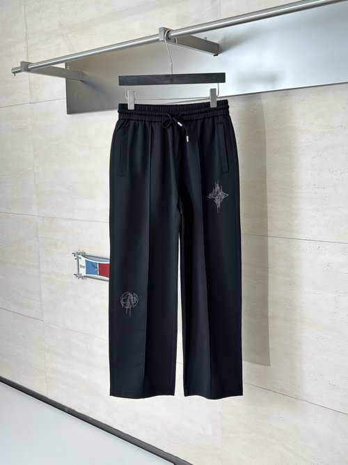 Louis Vuitton Four-leaf Clover Embroidered Casual Trousers