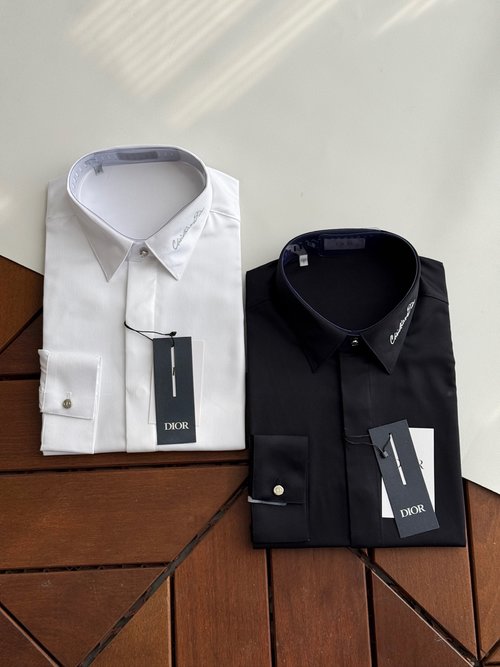 Dior Elegant Plain Color Shirt with Sophisticated Design