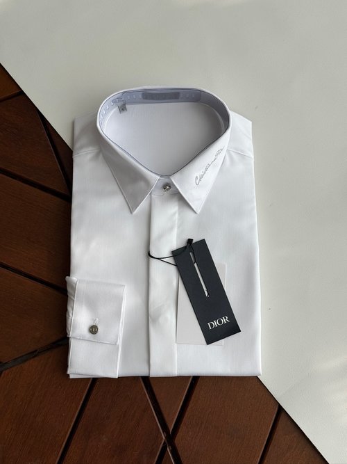 Dior Elegant White Plain Color Shirt