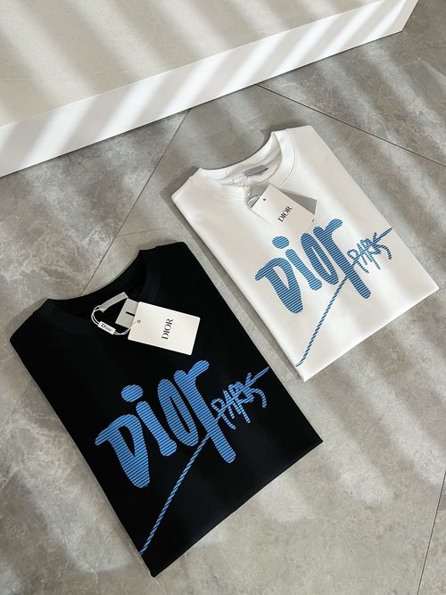 Dior Classic Short Sleeve T-Shirt with Logo Printing