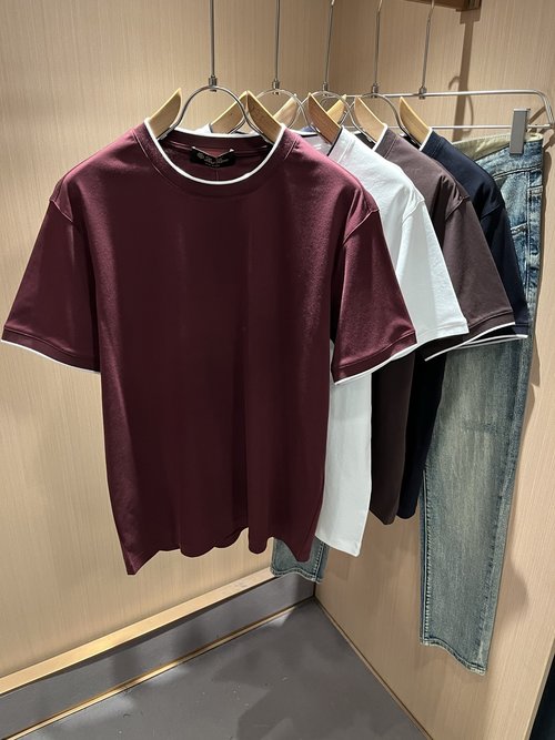 Loro Piana Custom Fitted Cotton Short Sleeve Undershirt