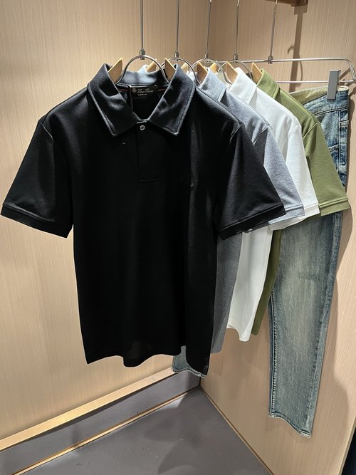 Loro Piana Breathable Custom Pique Cotton Short-sleeve Polo