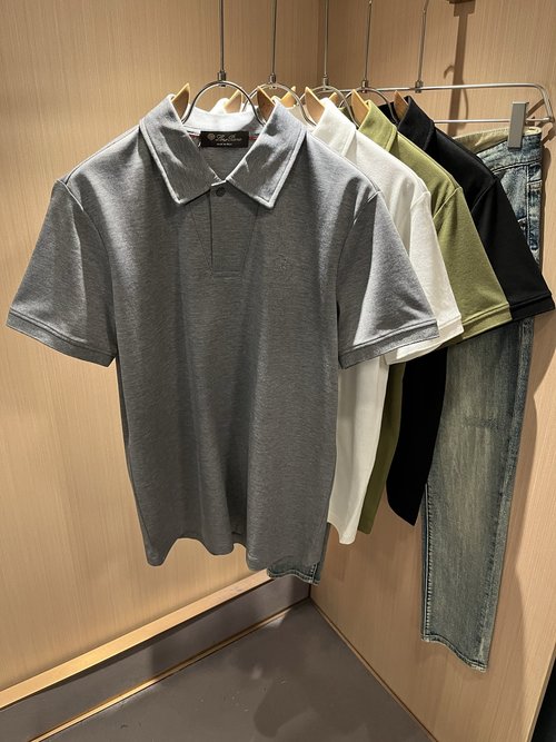 Loro Piana Breathable Custom Pique Cotton Short-sleeve Polo