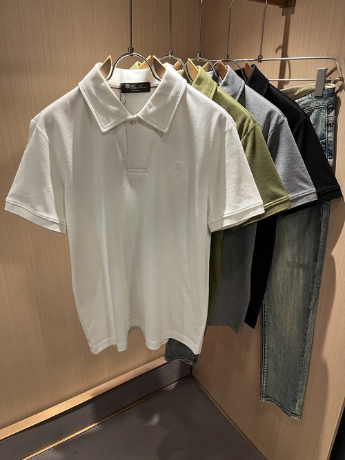 Loro Piana Breathable Custom Pique Cotton Short-sleeve Polo