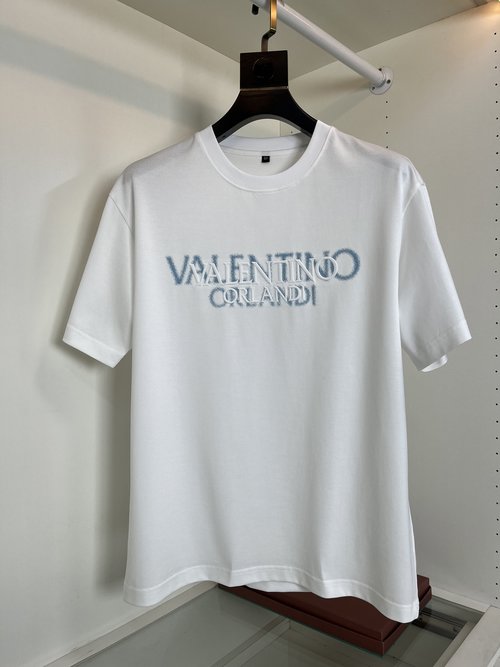 Valentino Fashionable Short Sleeve T-Shirt with Embroidered Print