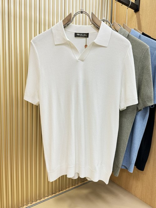 Loro Piana High - end Customized Collared Short - Sleeve Shirt