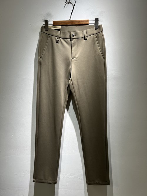 Burberry Classic Solid Straight-leg Pants with Logo
