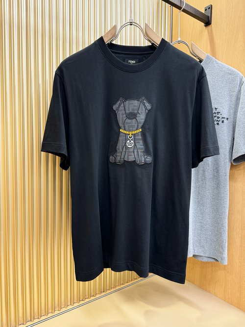 Fendi Trendy Unisex Short - sleeved T - shirt