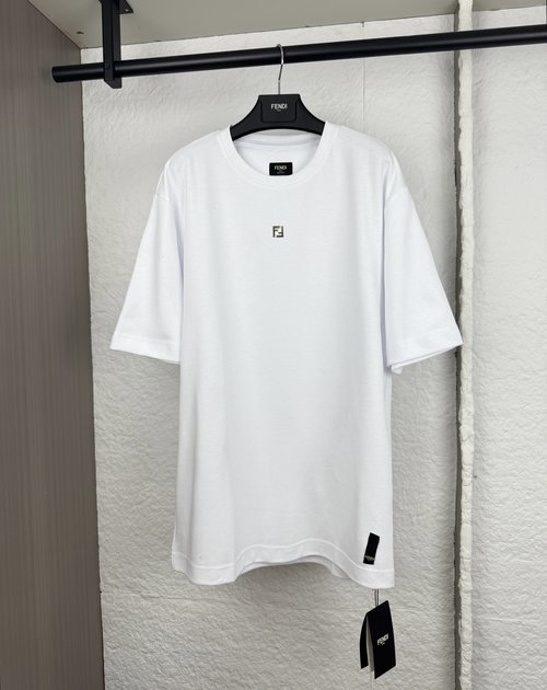 Fendi FF Appliqué Short-Sleeve T-Shirt
