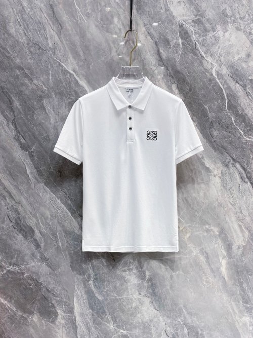 Loewe Classic Polo Shirt with Logo, High - Quality and Breathable