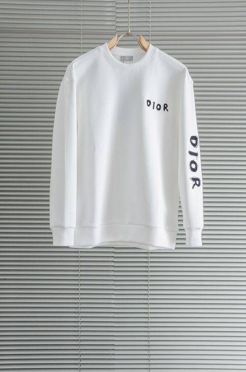 Dior Comfortable and Stylish Round-neck Pullover Sweatshirt
