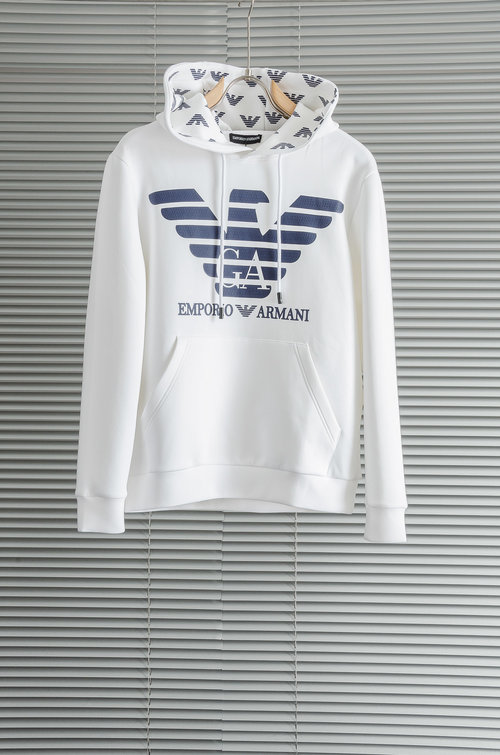 Armani Hooded Sweatshirt with Breathable and Comfortable Fabric