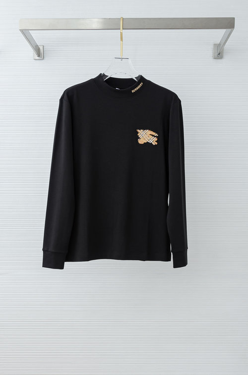 Burberry Sophisticated Long-Sleeved Stitched Shirt with Fine Grid Texture