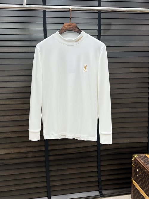 Yves Saint Laurent Soft Cotton Base Layer with Luxury Logo