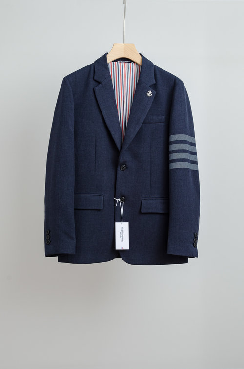 Thom Browne Luxurious Solid Color Casual Suit Jacket
