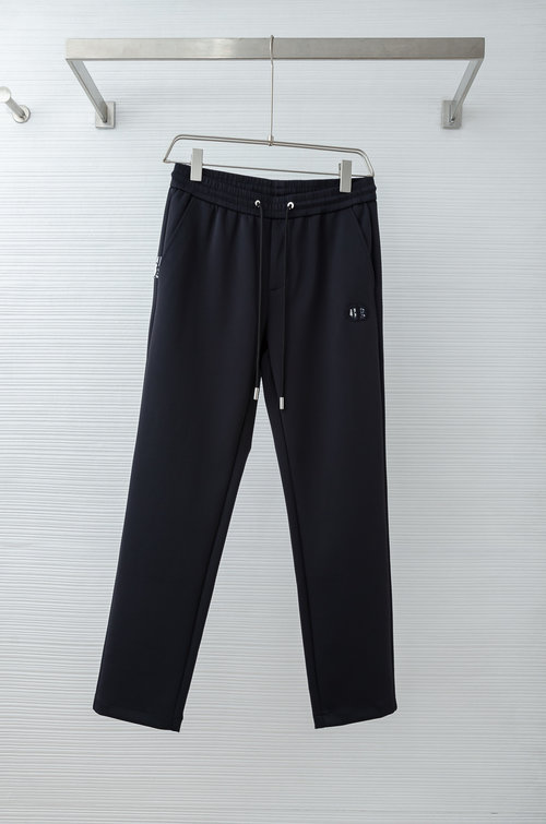 Dior Elastic Waist Straight-Leg Casual Trousers