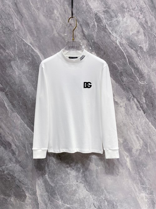 Dolce & Gabbana Casual Long-Sleeve T-Shirt with High-Quality Fabric