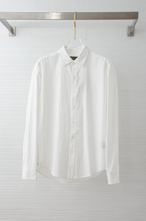 Loro Piana Elegant Oxford Long-Sleeve Shirt