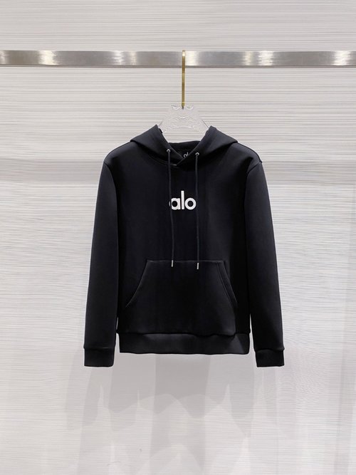 Alo Fashionable Unisex Cotton Hoodie with Logo